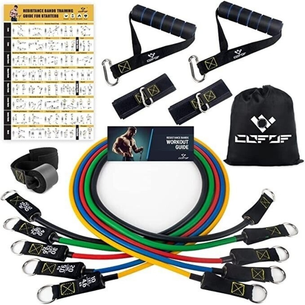 Multi Function Resistant Band Set for Working out or Physical Therapy New